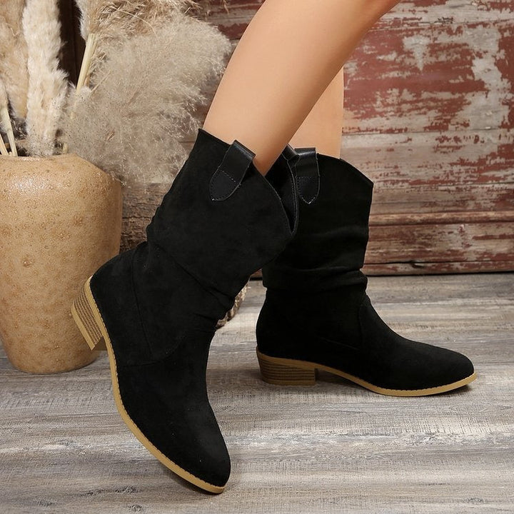Bottes western mi-mollet pour femmes - juillet