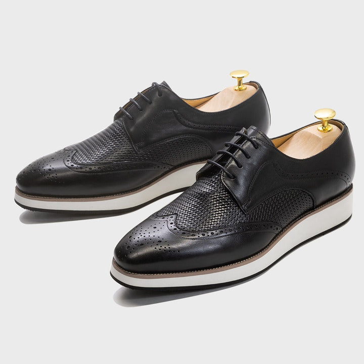 Chaussures derby en cuir ajouré pour hommes, style classique - Humberto