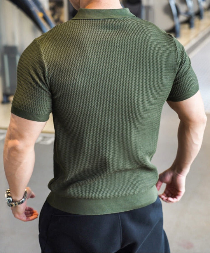 Polo piqué coupe athlétique pour hommes - Luigi