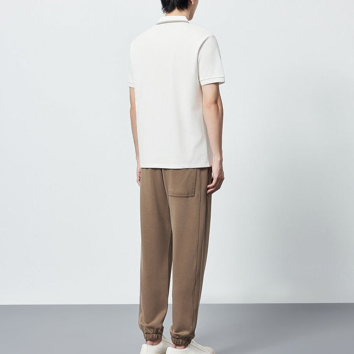 Polo hommes en coton peigné avec détails contrastés - Enzo