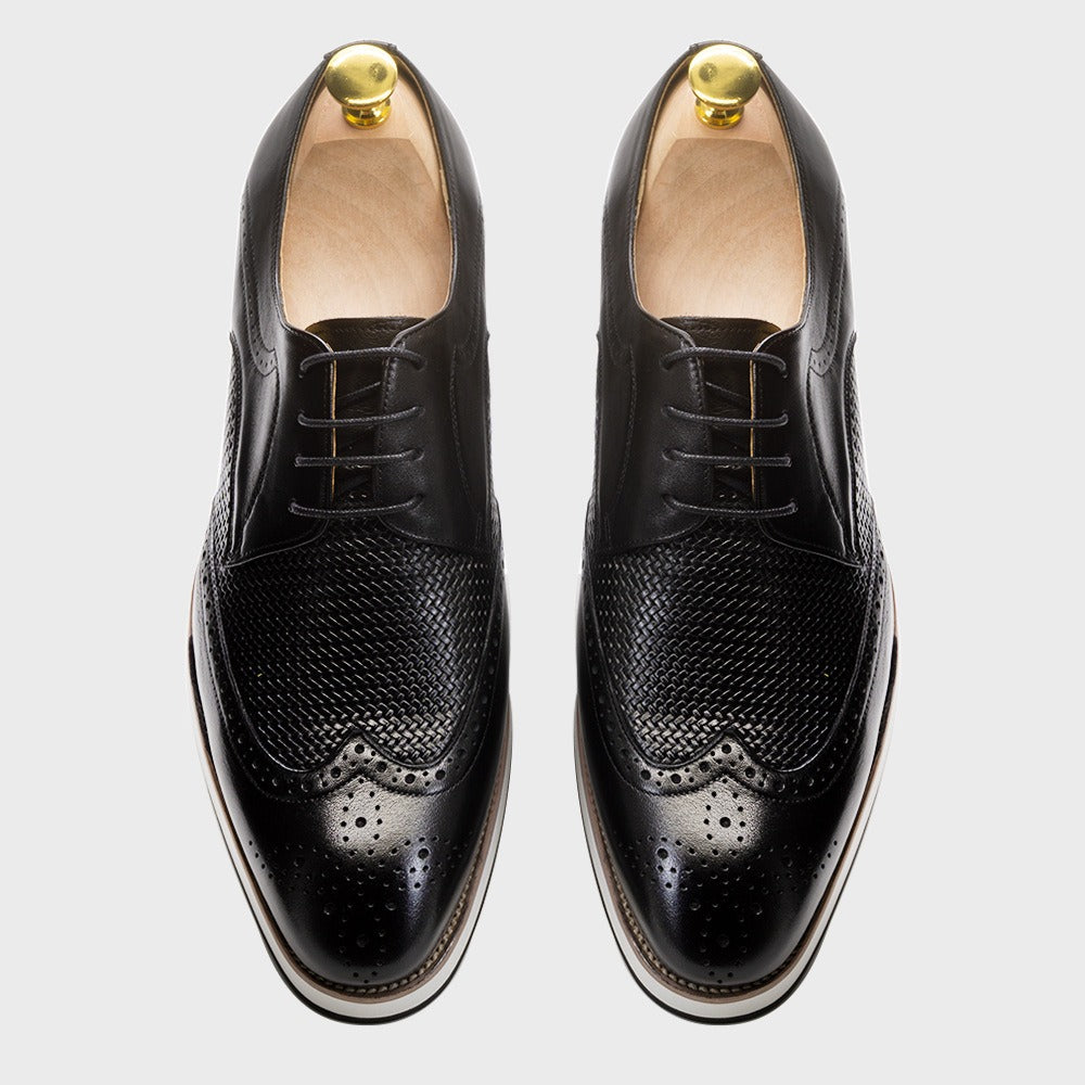 Chaussures derby en cuir ajouré pour hommes, style classique - Humberto