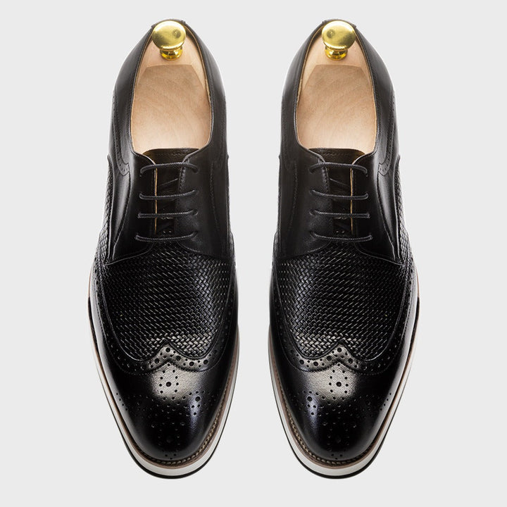 Chaussures derby en cuir ajouré pour hommes, style classique - Humberto