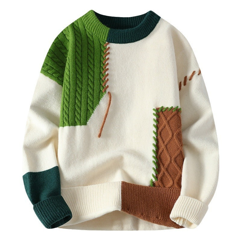 Pull-over patchwork homme - Renloch