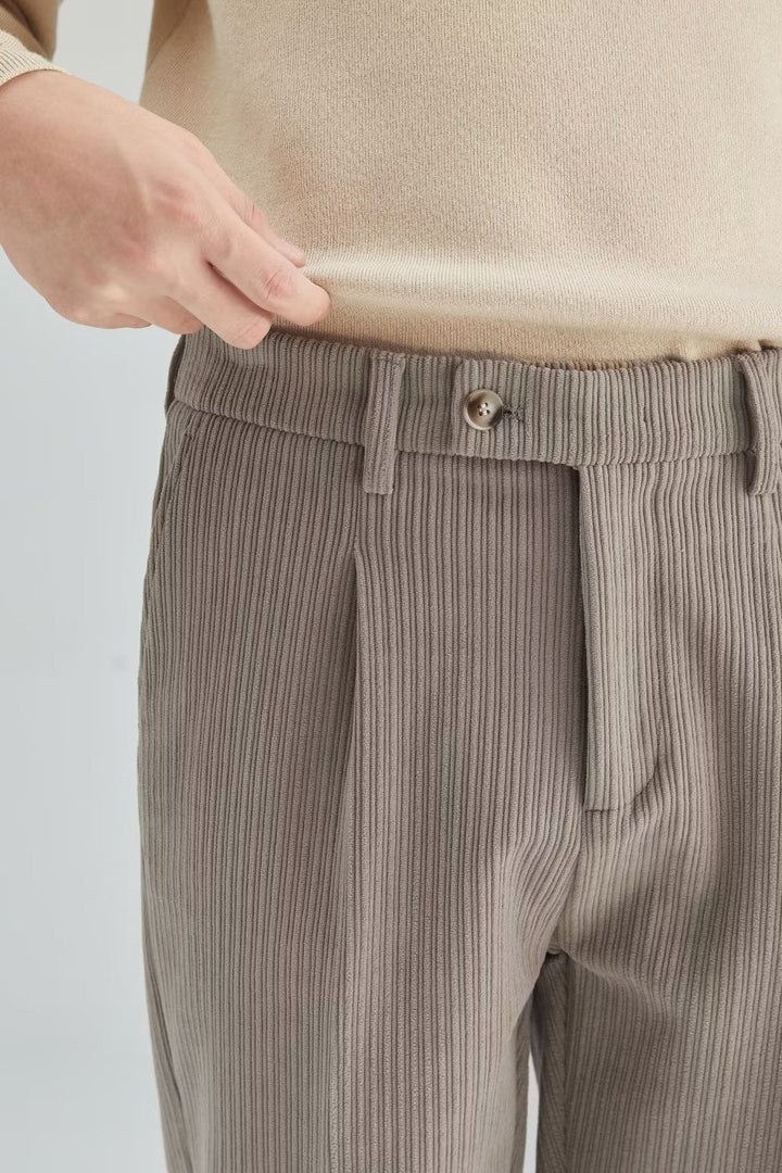 Pantalon de velours côtelé à coupe droite pour hommes - Eddy