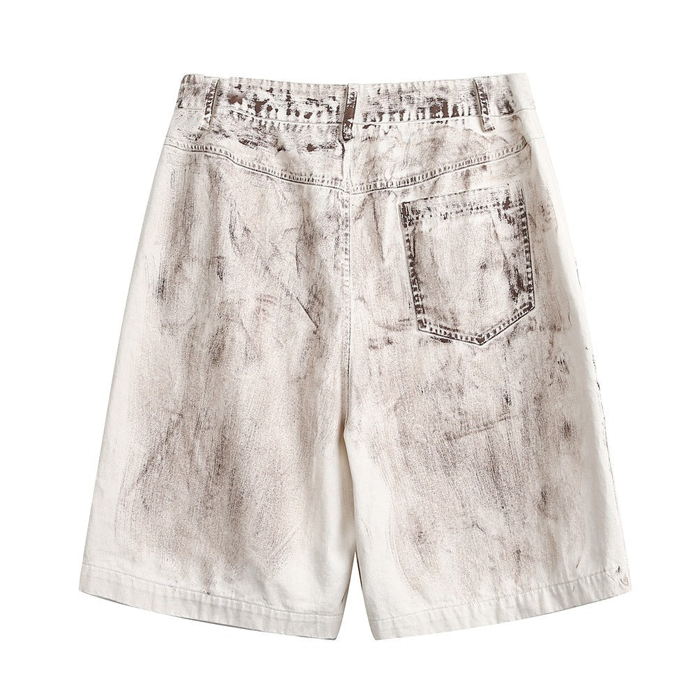 Short cargo en coton lavé pour hommes - Marc