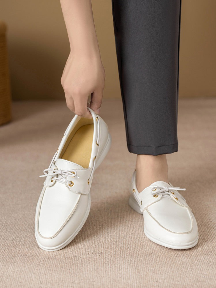 Mocassins pour homme en cuir synthétique à lacets - Carlos