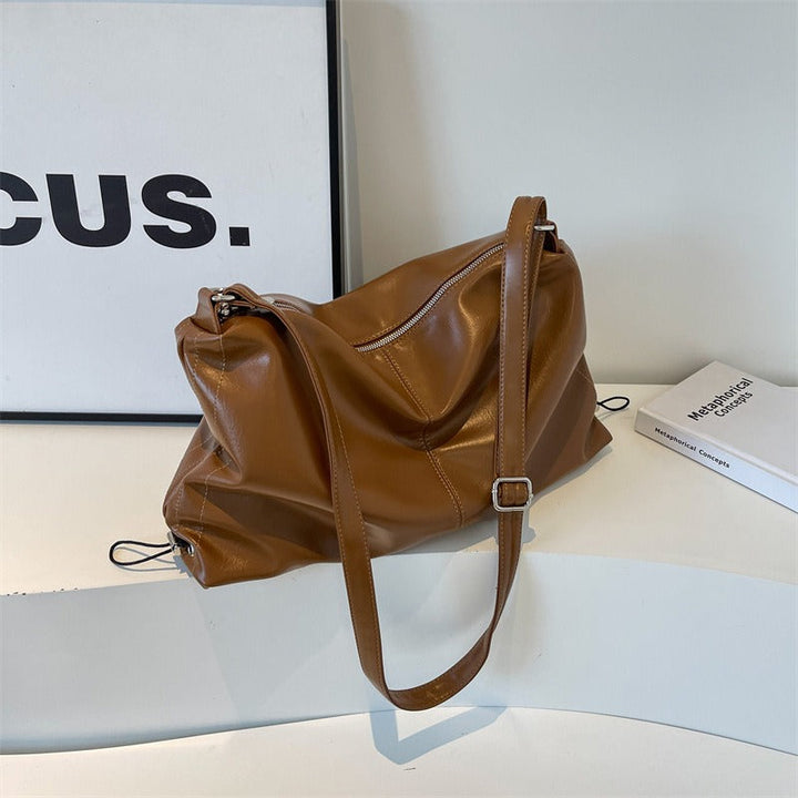 Sac à bandoulière fluide à effet de cuir pour femme - Léa