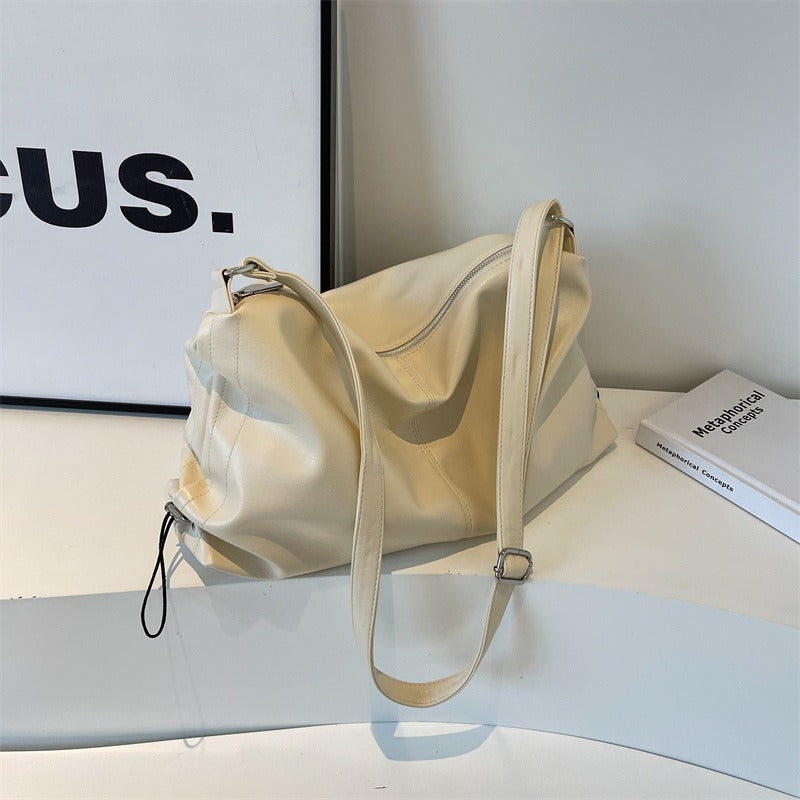 Sac à bandoulière fluide à effet de cuir pour femme - Léa
