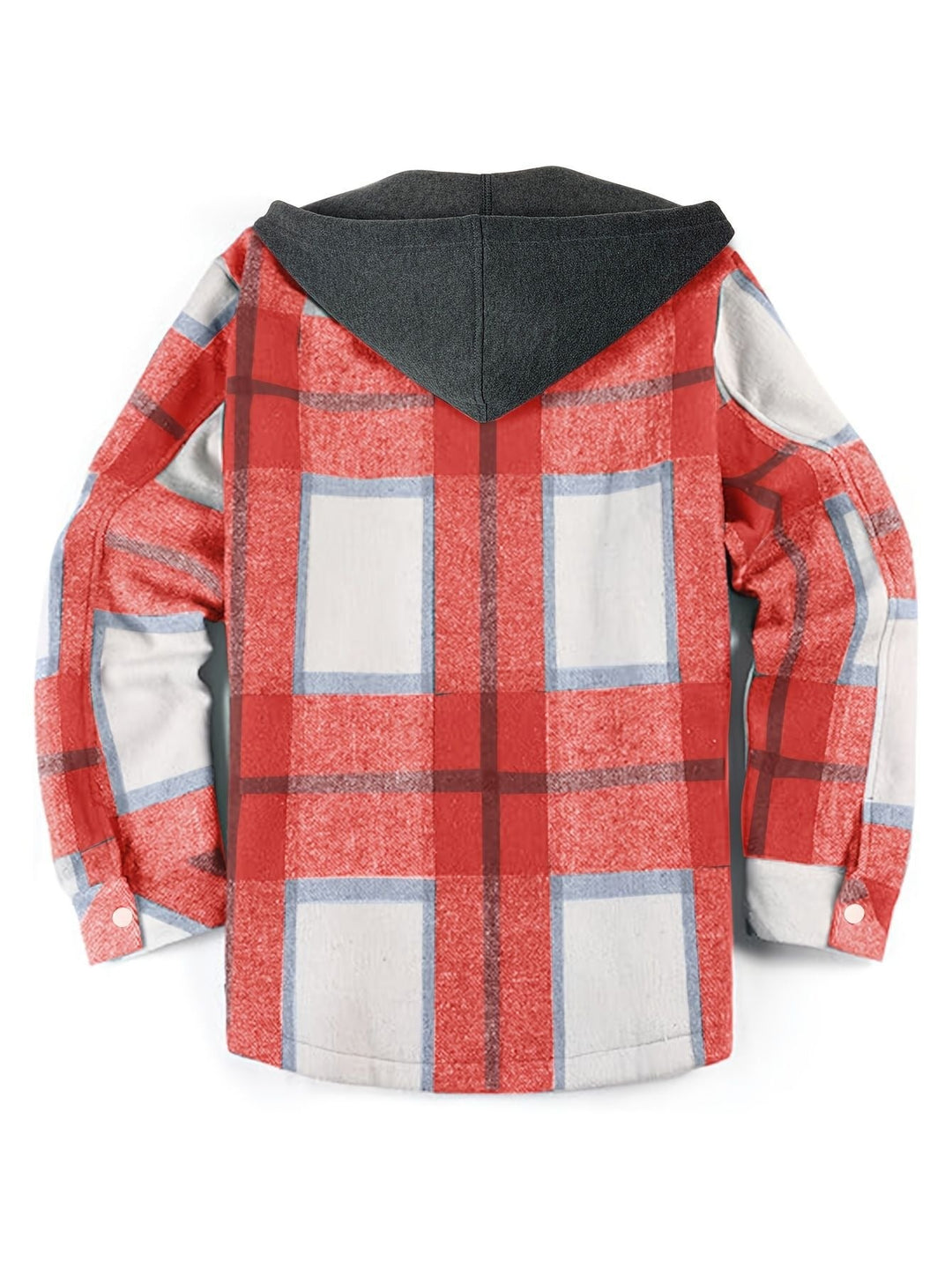 Veste à carreaux décontractée avec capuche pour hommes - Pilato
