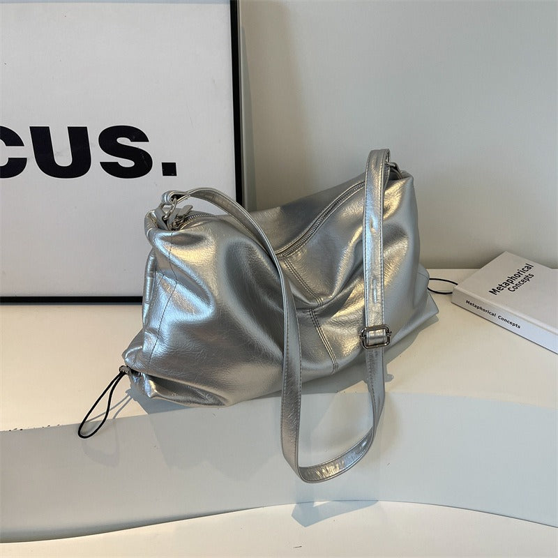 Sac à bandoulière fluide à effet de cuir pour femme - Léa