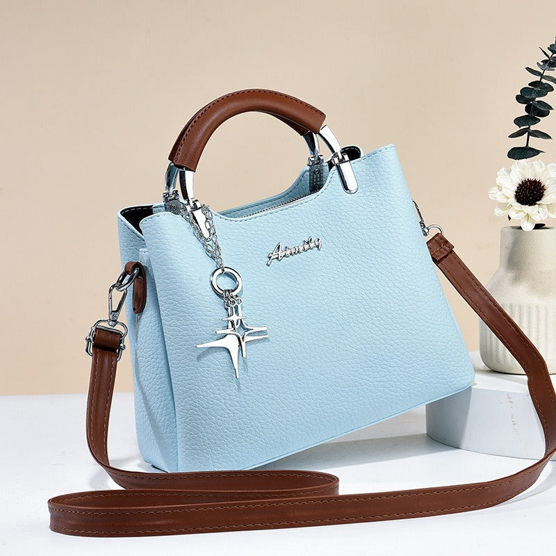Sac à main en simili-cuir pour femmes avec pendentif décoratif - Giana
