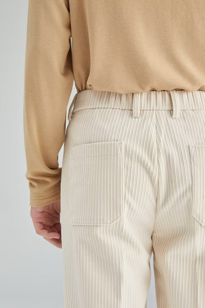 Pantalon de velours côtelé à coupe droite pour hommes - Eddy