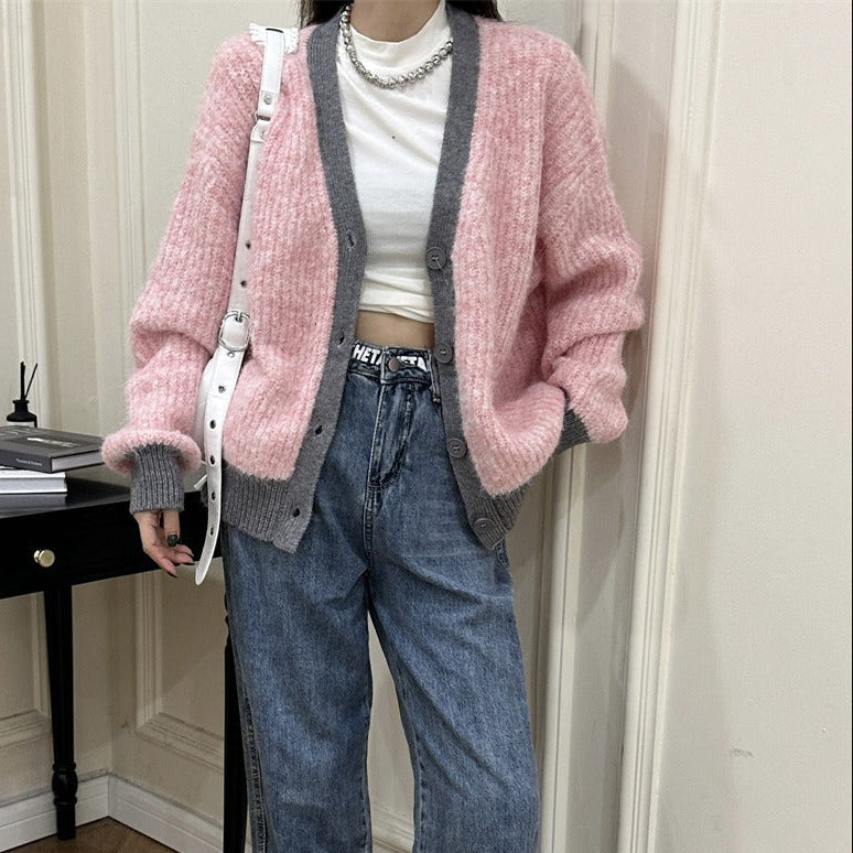 Cardigan femme en maille douce, coupe décontractée - Ingrid
