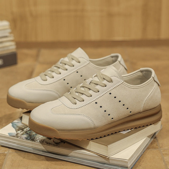Baskets casual pour homme, mélange de daim et de cuir synthétique, semelle crantée - Cielo