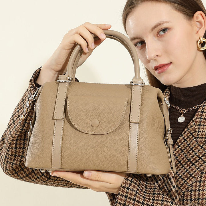 Sac à main pour femme en cuir synthétique au design structuré - Renata