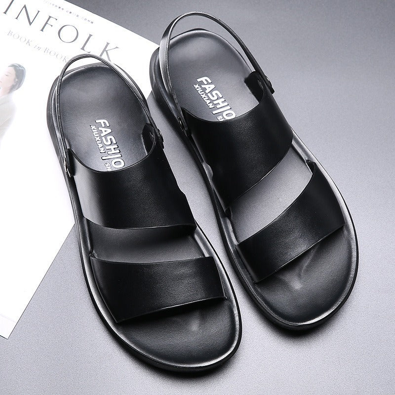 Sandales à larges brides pour hommes, style classique - Lior