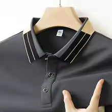 Polo homme décontracté en tissu technique respirant - Carlos