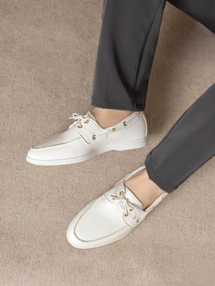 Mocassins pour homme en cuir synthétique à lacets - Carlos