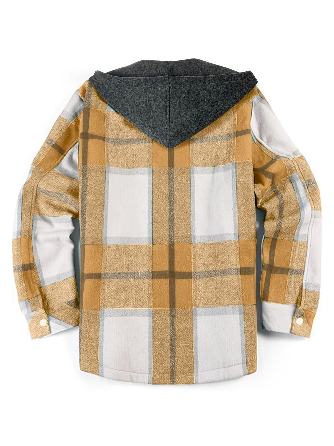 Veste à carreaux décontractée avec capuche pour hommes - Pilato