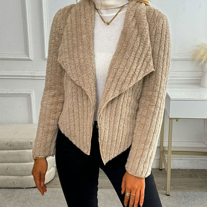 Veste ouverte en fourrure synthétique - Valmara