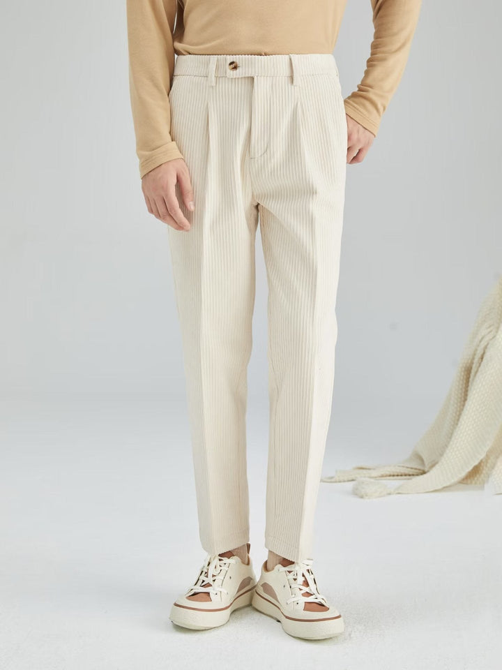 Pantalon de velours côtelé à coupe droite pour hommes - Eddy