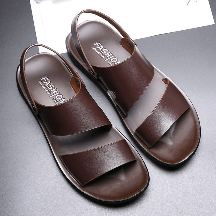 Sandales à larges brides pour hommes, style classique - Lior