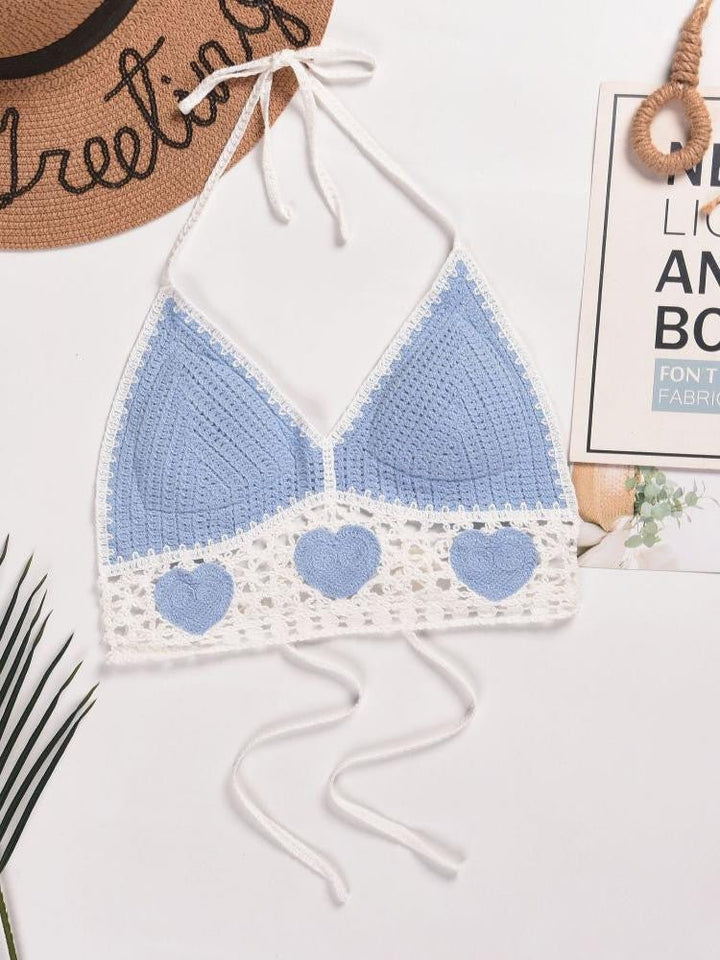 Jessie Haut de soutien-gorge en forme de cœur au crochet