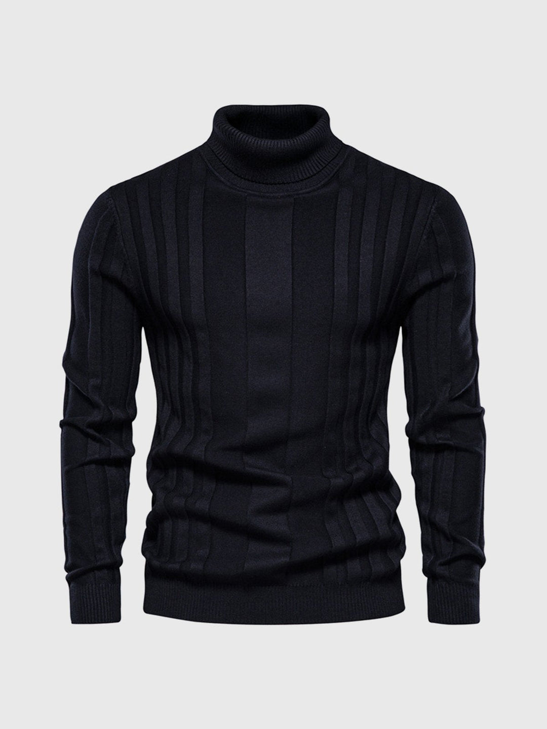 Pull à col roulé rayé pour homme