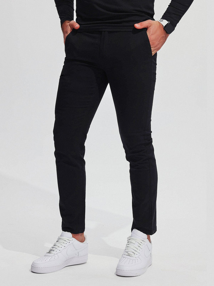 Pantalon chino pour homme de haute qualité, extensible, en coton mélangé facile d'entretien