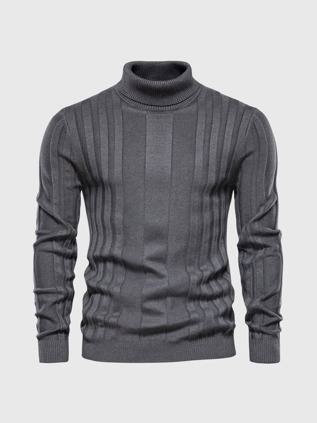 Pull à col roulé rayé pour homme