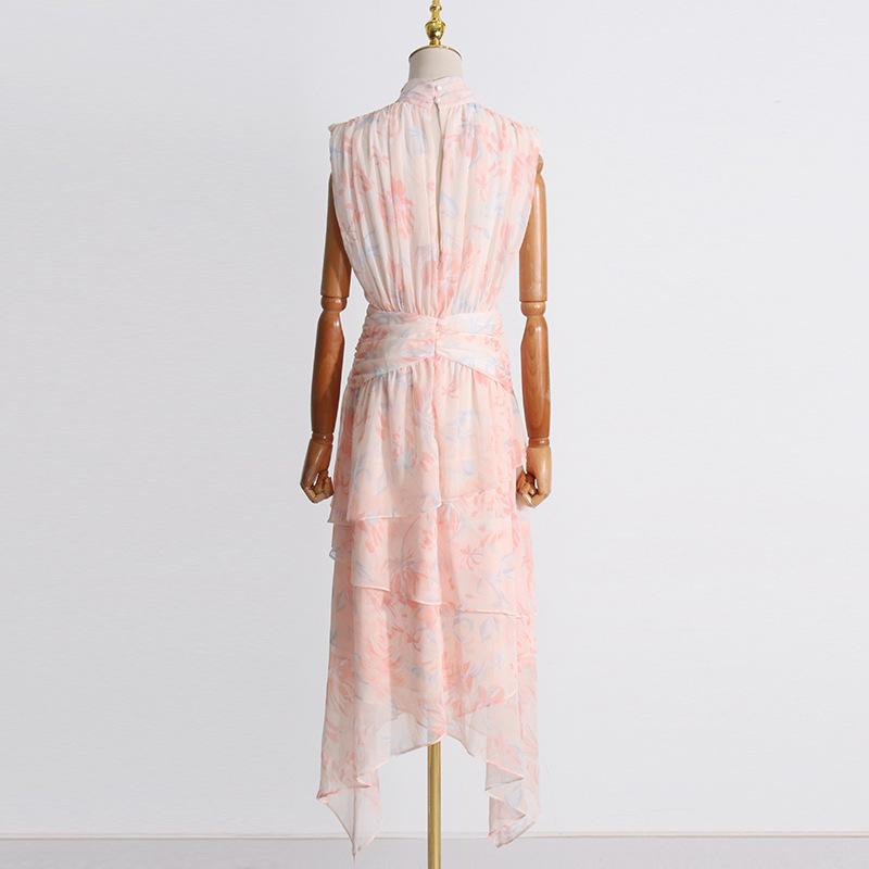 Robe Sans Manches Rose Clair - Taille 44 - Longueur Genou - Neuf Sans étiquettes - Coupe Regular