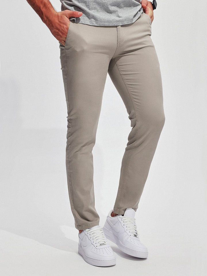 Pantalon chino pour homme de haute qualité, extensible, en coton mélangé facile d'entretien