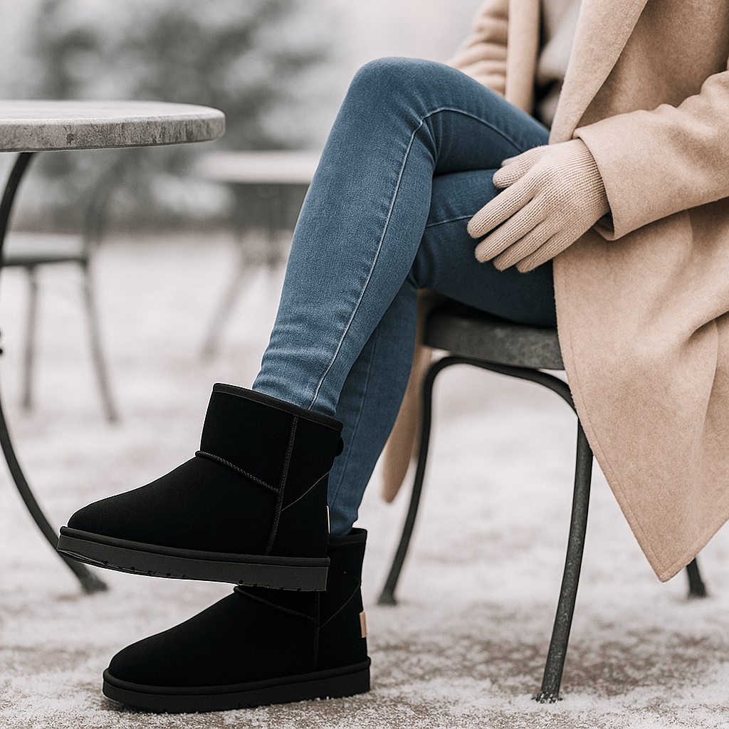 Bottines effet daim pour femmes - Nalvine