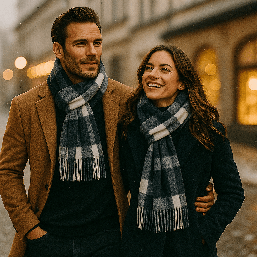 Echarpe pour homme en mélange chaud et classique - Emeric