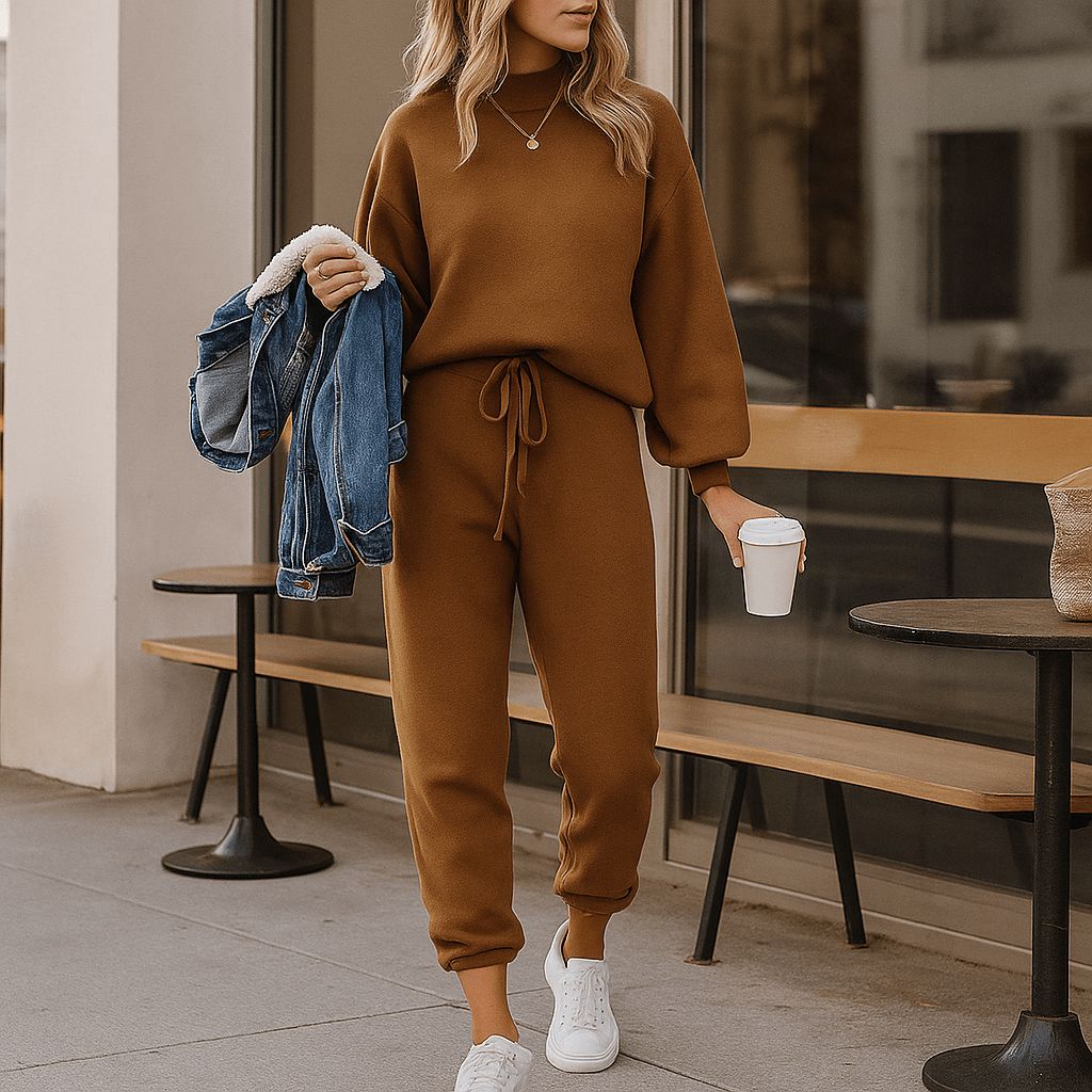 Ensemble deux pièces à effet tricoté pour femme - Ameline