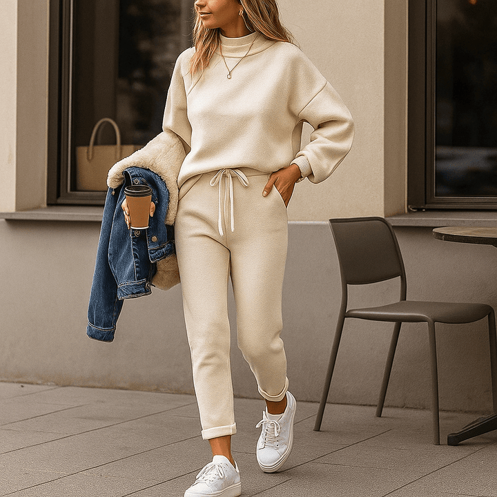 Ensemble deux pièces à effet tricoté pour femme - Ameline