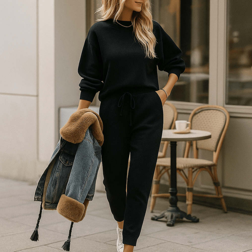 Luna - Tyylikäs 2 - osainen treeniasu - Mukava - Naisille - Tyylikäs muotoilu - EmiyoSuomi - Verkkapuku