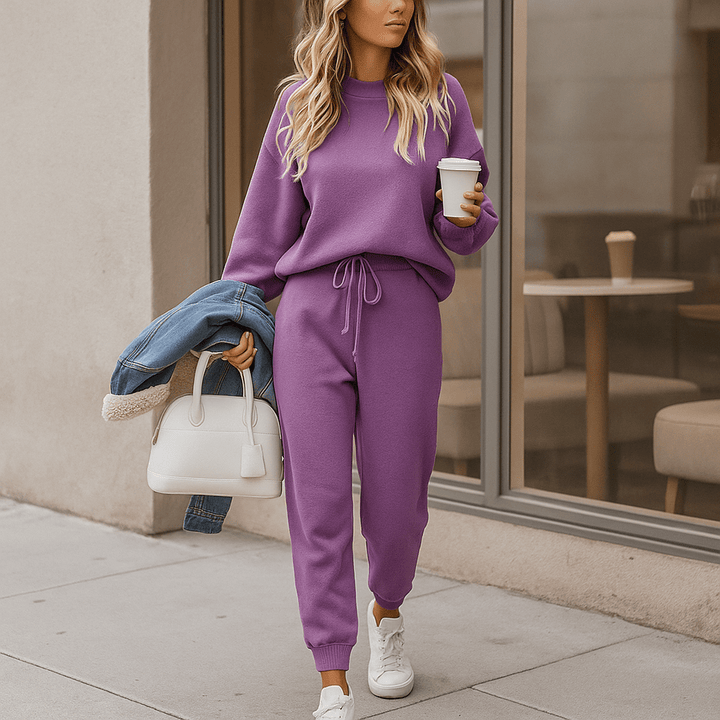 Ensemble deux pièces à effet tricoté pour femme - Ameline