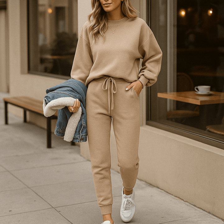 Ensemble deux pièces à effet tricoté pour femme - Ameline