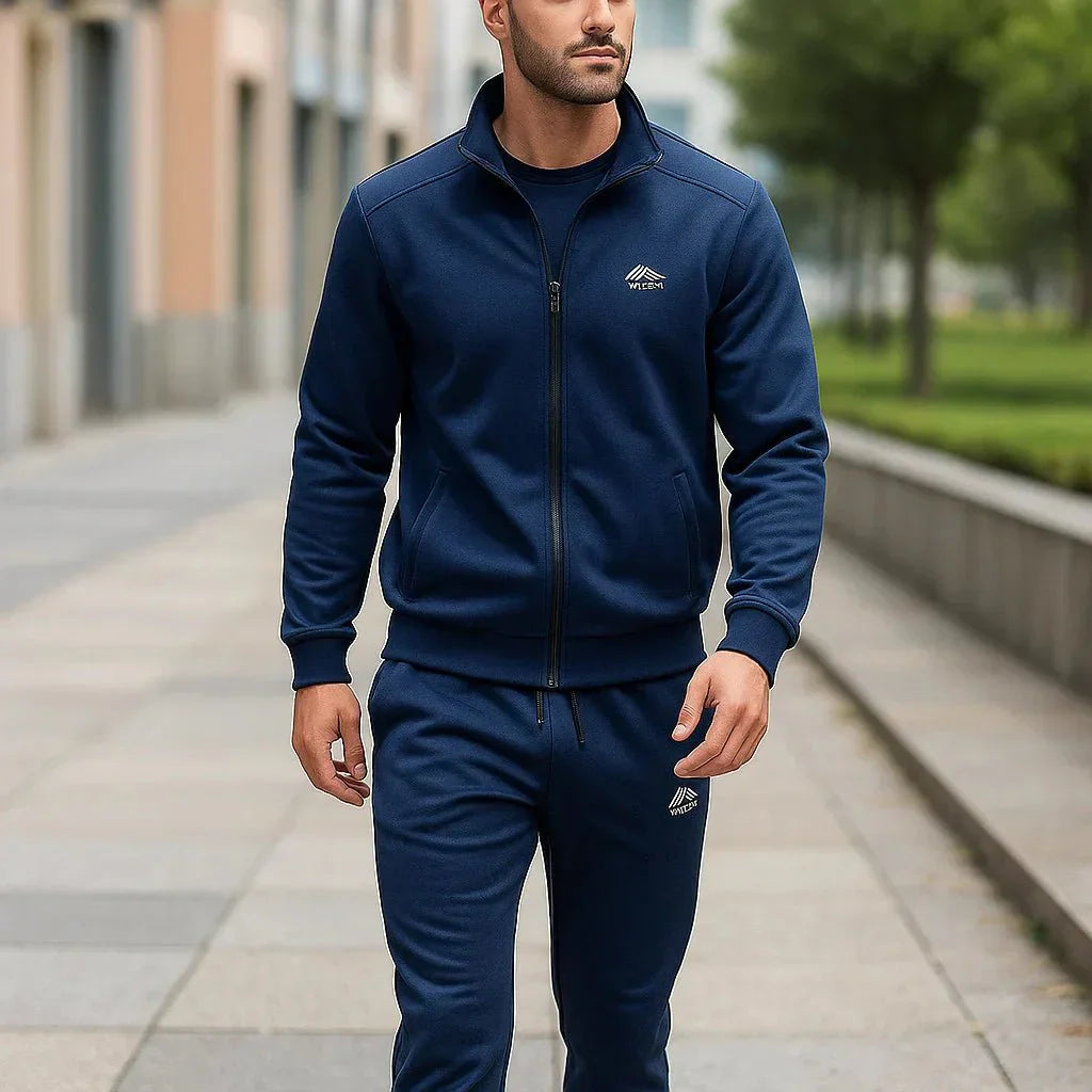 Miesten klassinen collegepuku - korkea kaulus - urheilullinen - mukava - EmiyoSuomi - Verkkapuku