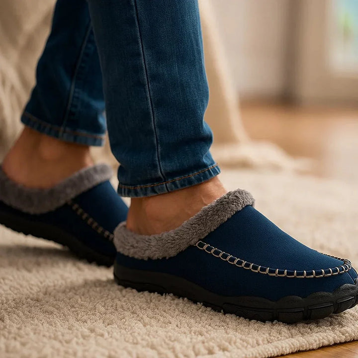 Pantoufles homme mode hiver - Délvor