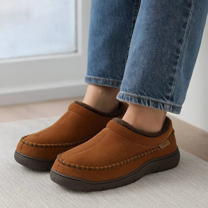 Chaussons effet peluche pour hommes - Ervian