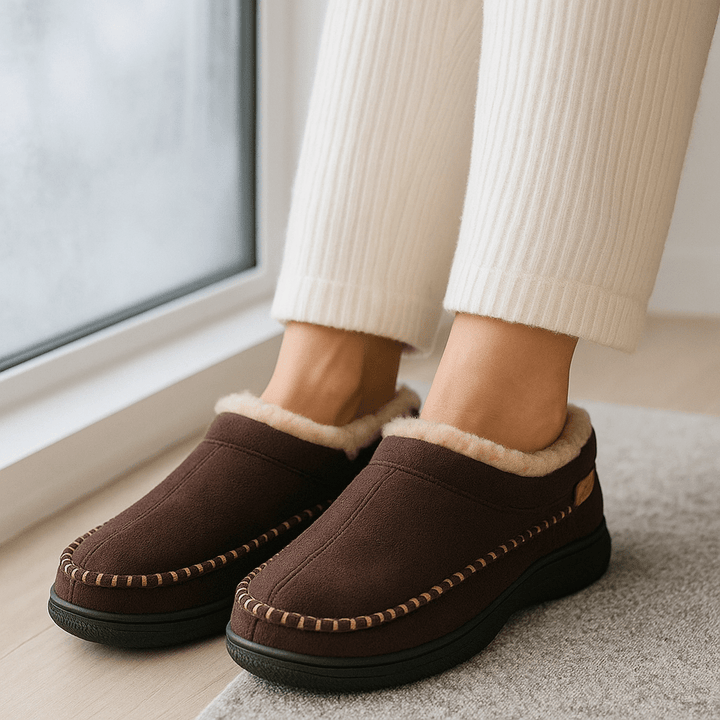 Chaussons effet peluche pour hommes - Ervian