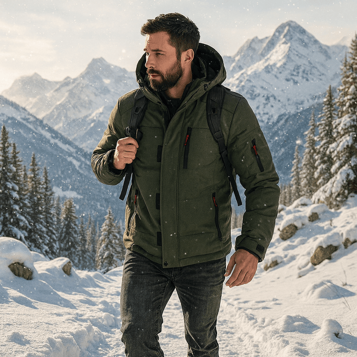 Veste de ski thermique et coupe-vent pour homme - Eryndor