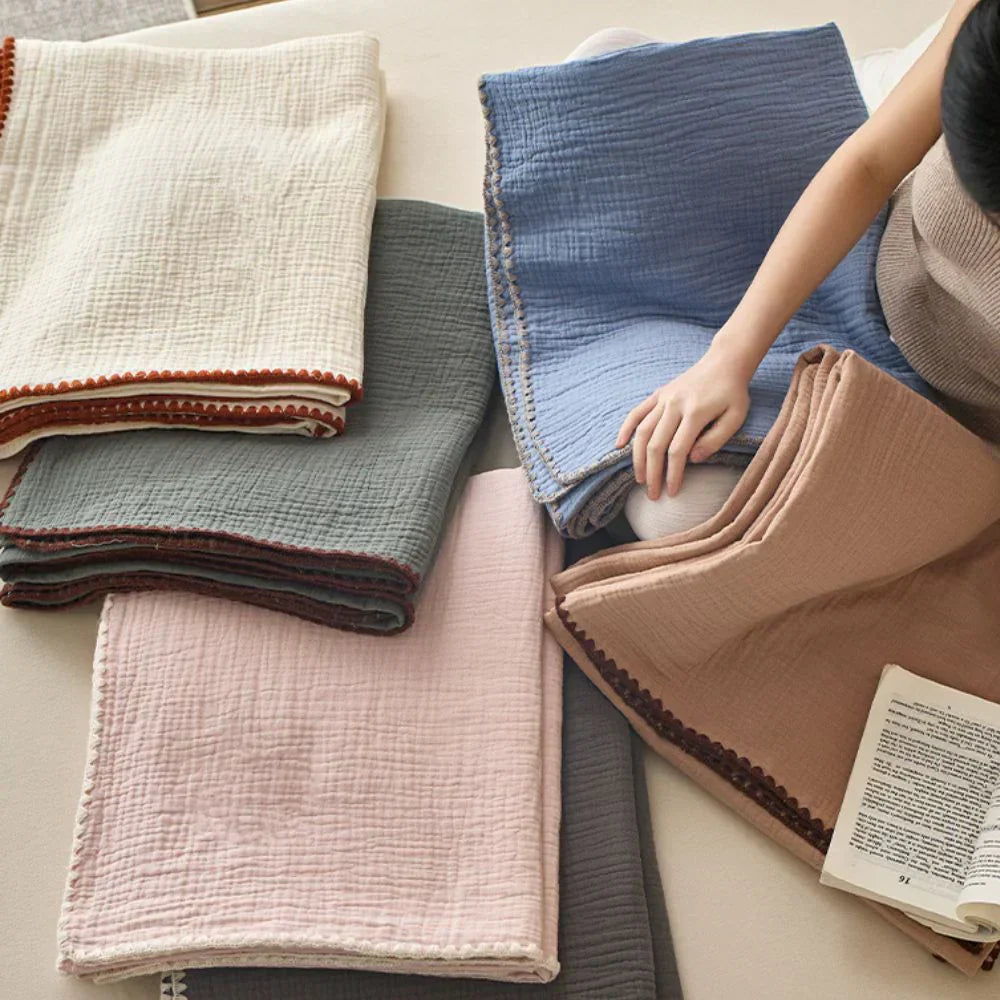 Couverture en mousseline de coton