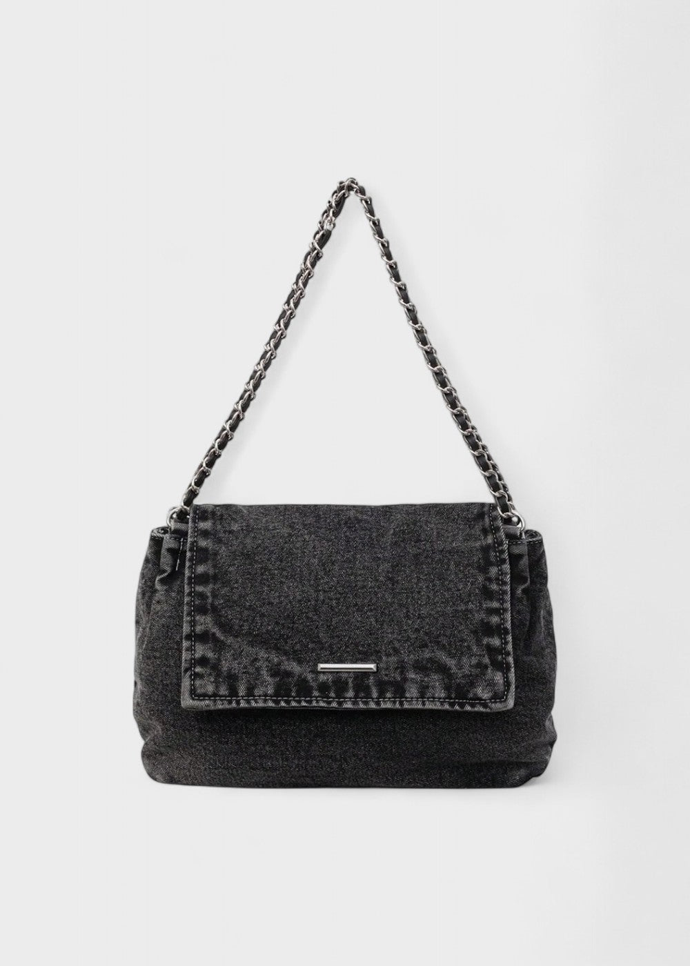 Sac à chaîne métallique de style urbain en denim - Briseida