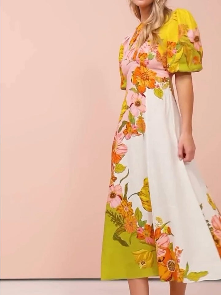 Robertana - Maxi-robe à fleurs