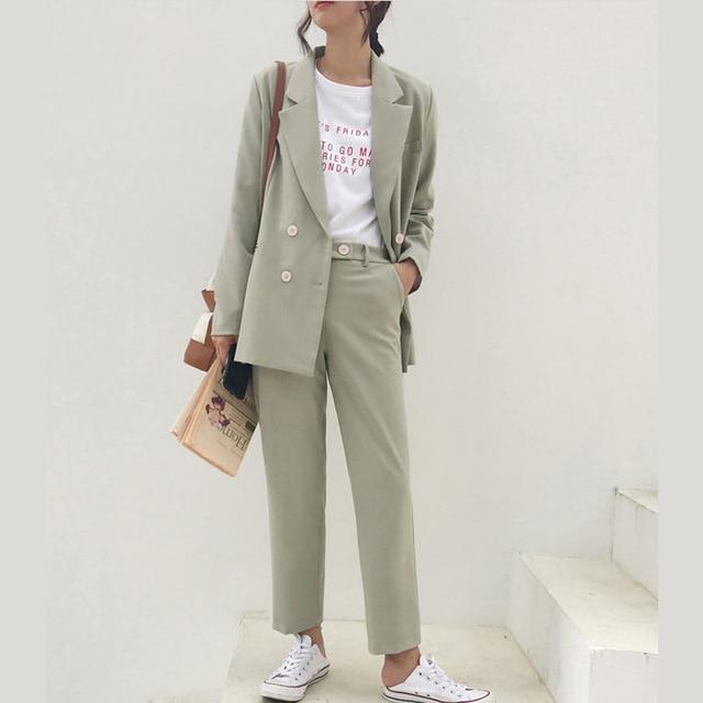 Adrianna - Blazer vintage avec pantalon