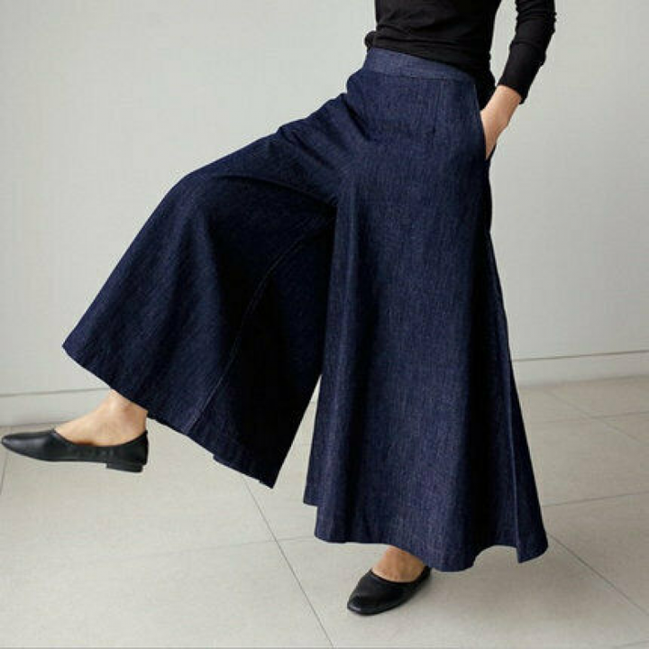 Pantalon d'été pour femmes - Jambe large - Classique