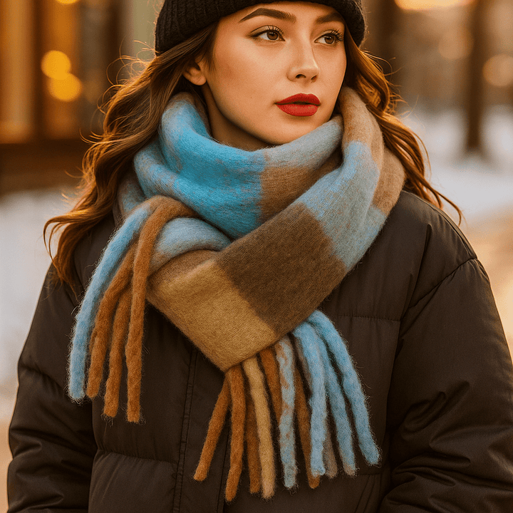 Scarvello – Paksu ja Colorkäs Villahuivi - EmiyoSuomi - Huivit